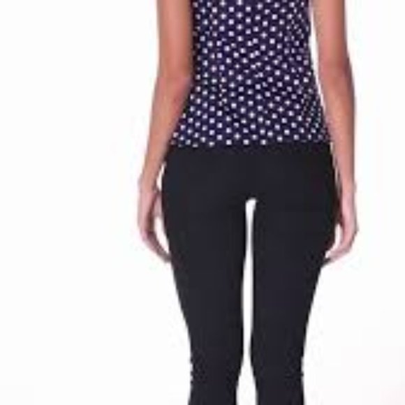 Women's Retro Polka Dot Blouse -Black - Picture 5 of 5